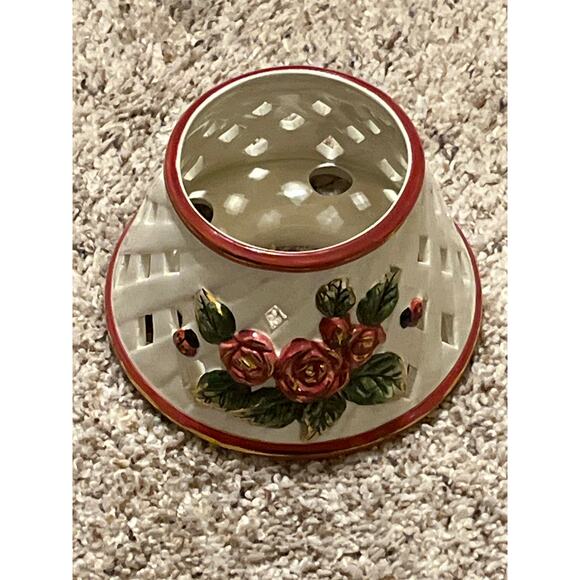 Kimberly Designs Votive Candle Shade Topper 2001 Flower Tea Light - Picture 1 of 5